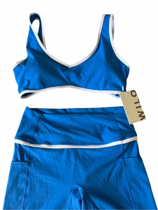 Wilo The Label Pants - NWT WILO SET - biker shorts and sports bra - blue